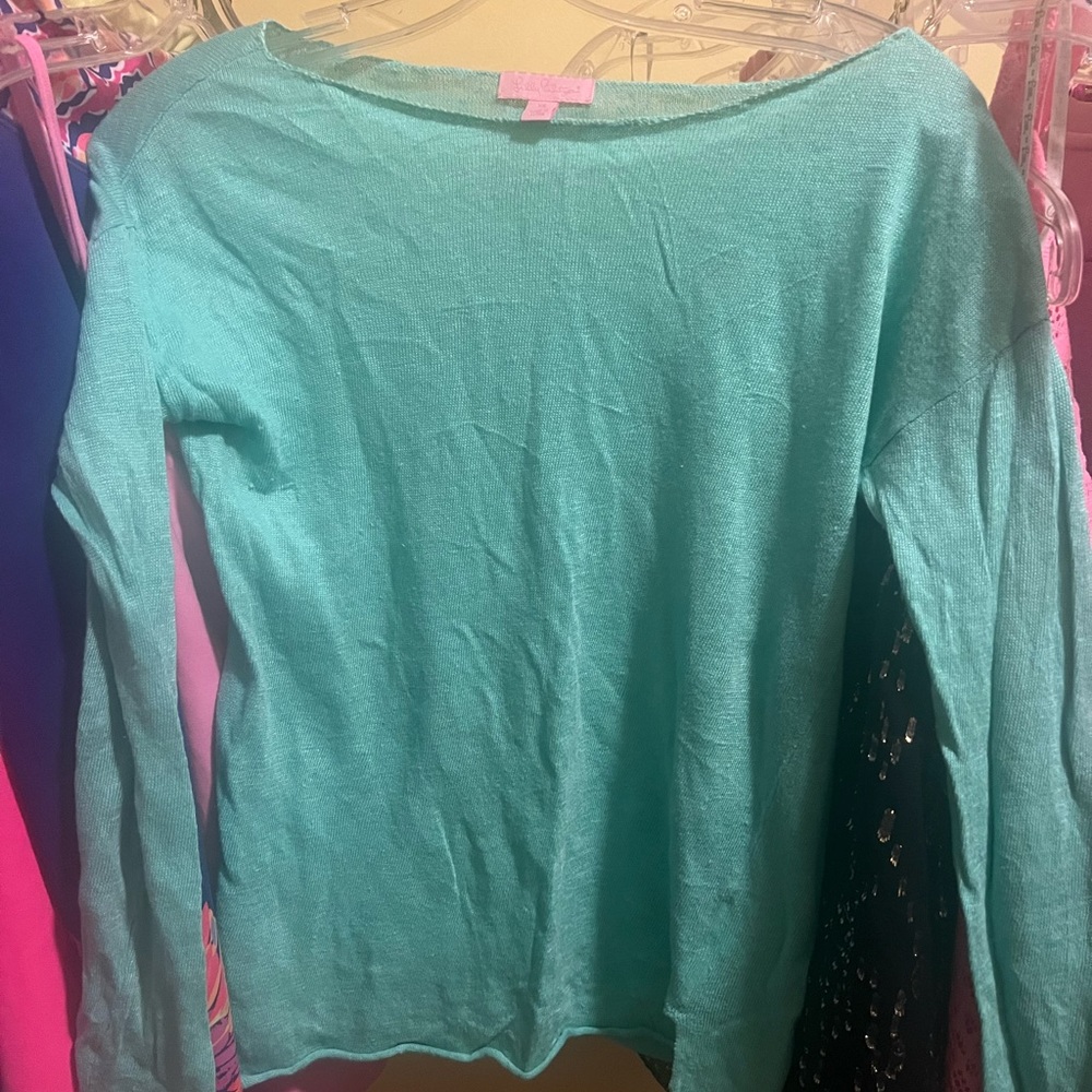 Kelly green beach shirt